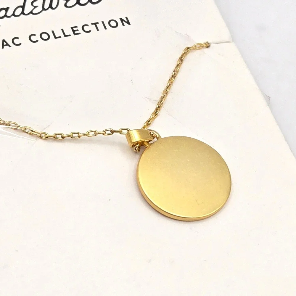Madewell‎ Zodiac Collection Leo Lion Pendant Necklace Gold Tone Orange - Picture 4 of 7